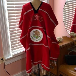 Knitted Mexico Poncho